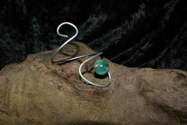 Armband Metaal Green Round