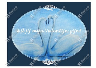 Valentijnskaart Zwanen
